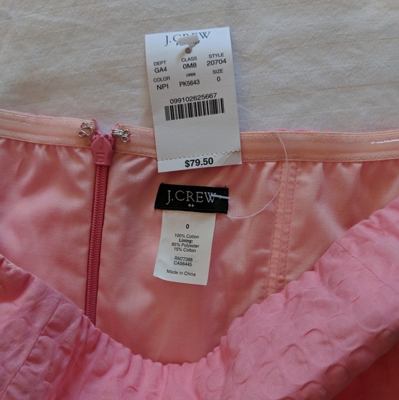 J. Crew NEW 🌸 Lorelei Pink Cotton Strapless Dress - Picture 3 of 4